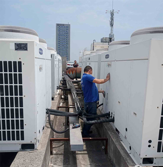 西华中央空调制热和不制冷系统维修方法